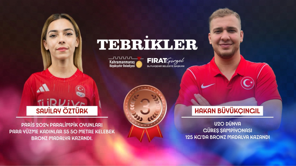 Başkan Görgel’den Kahramanmaraşlı Milli Sporcular Öztürk ve Büyükçıngıl’a Tebrik